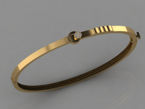 gc gold brc026- diamond bracelet Modelo de Impressão 3D