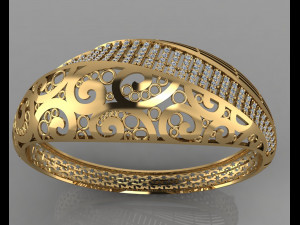 gc gold brc028- diamond bracelet Modello di stampa 3D