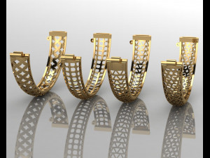 gc gold brc029- diamond bracelet Modelo de Impressão 3D