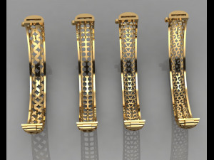 gc gold brc029- diamond bracelet Modelo de Impressão 3D