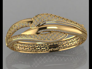 gc altın brc030- pırlanta bileklik 3D Baskı Modeli