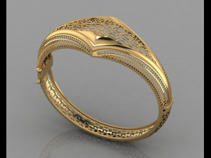 gc gold brc031- diamond bracelet Modelo de Impressão 3D