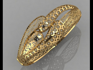 gc gold brc034- diamond bracelet Modello di stampa 3D