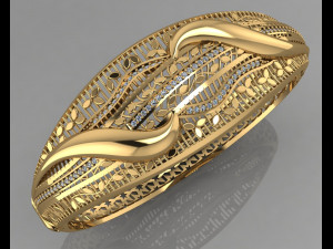 gc gold brc037- diamond bracelet 3D Print Model