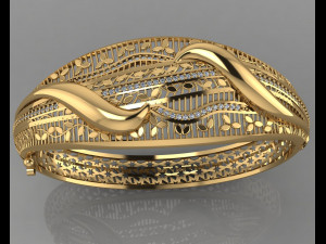 gc gold brc037- diamond bracelet 3D Принт Модель