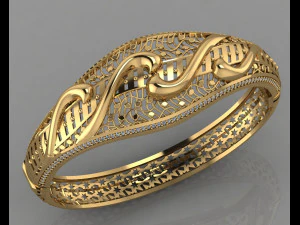 gc ouro brc038- pulseira de diamantes Modelo de Impressão 3D