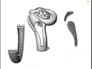 gc gold brc039- diamond bracelet 3D Print Model