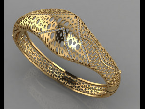 gc gold brc040- diamond bracelet Modello di stampa 3D