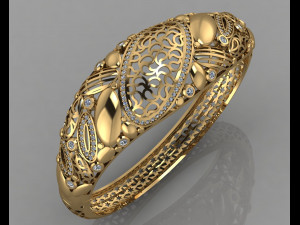 gc gold brc041- diamond bracelet Modèles 3D en vedette