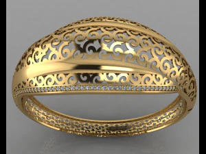 gc oro brc042-bracciale di diamanti Modello di stampa 3D