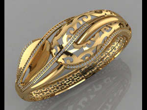 gc gold brc043-діамантовий браслет 3D Принт Модель
