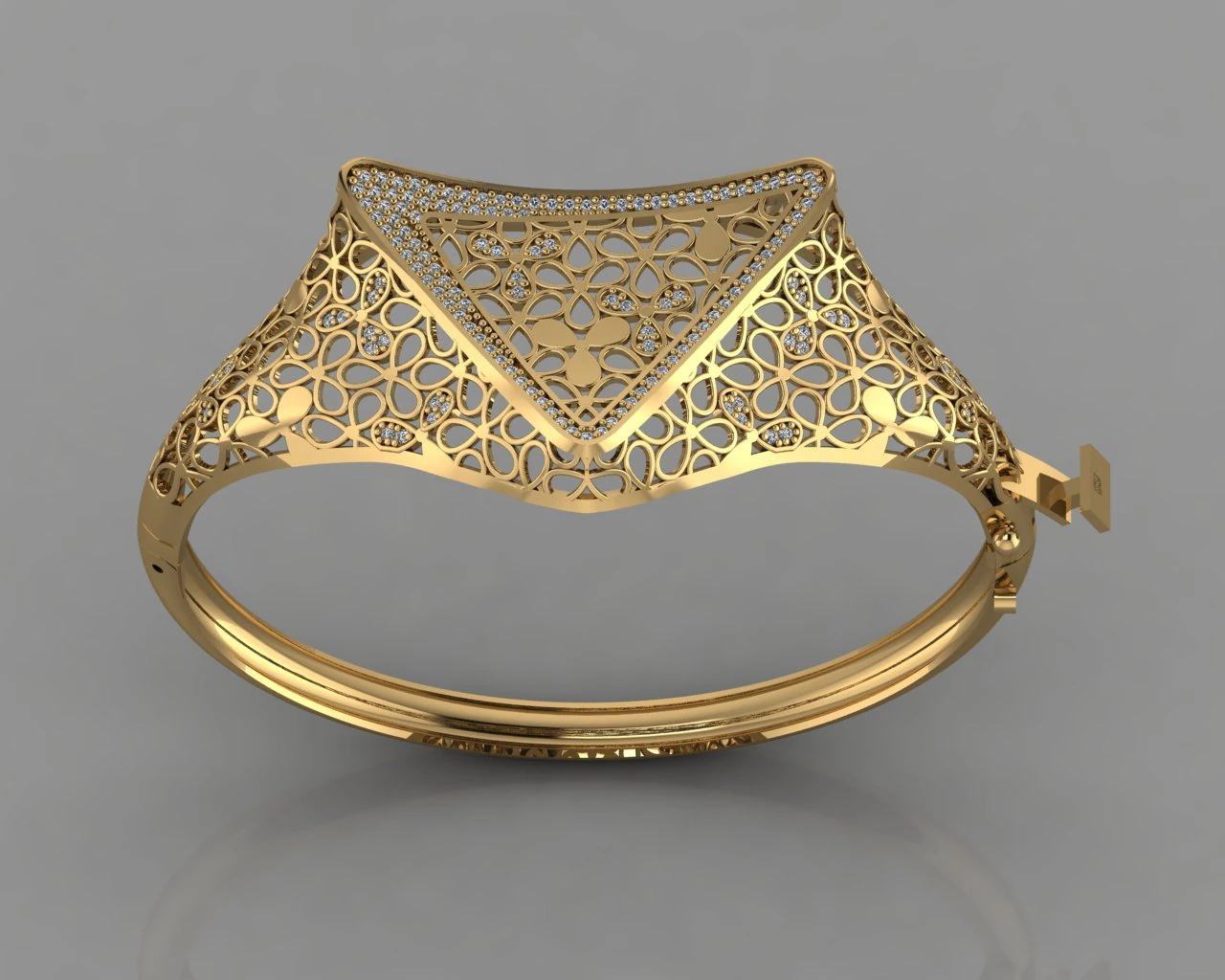 gc gold brc044-diamond bracelet 3D Print Model .c4d .max .obj .3ds .fbx .stl .blend