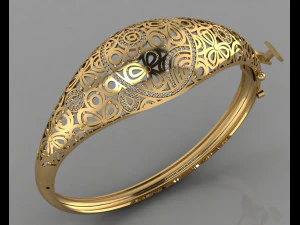 GC ゴールド BRC046-ダイヤモンド ブレスレット 3Dプリントモデル