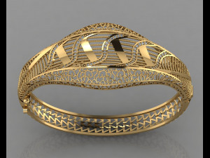 gc gold brc048- diamond bracelet Model Cetak 3D
