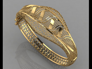 gc gold brc048- diamond bracelet Model Cetak 3D