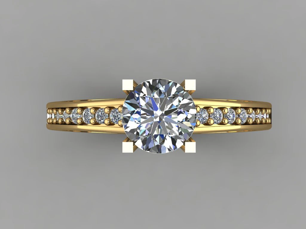 gc gold t003 - diamond set 3D Print Model .c4d .max .obj .3ds .fbx .stl .blend