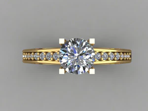 gc emas t003 - set berlian Model Cetak 3D