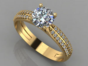 gc gold t004 - conjunto de diamantes Modelo de Impressão 3D
