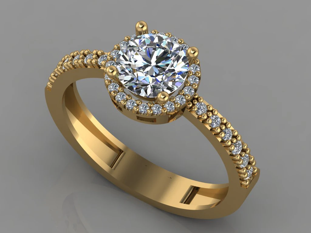 gc gold t005 - diamond set 3D Print Model .c4d .max .obj .3ds .fbx .stl .blend