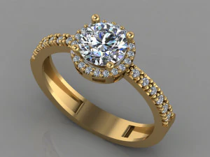 gc gold t005 - pırlanta set 3D Baskı Modeli