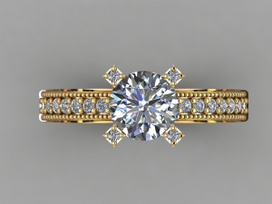 gc gold t006 - diamond set 3D 打印模型