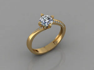 gc gold t007- diamond set 3D Print Model