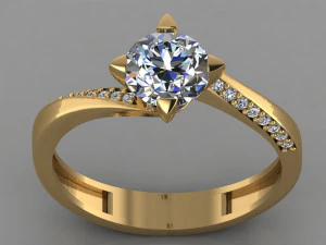gc gold t007- diamond set 3D Print Model