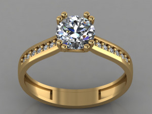 gc gold t009- diamond set 3D Print Model