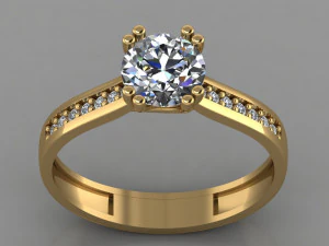 gc gold t009- diamond set 3D Print Model
