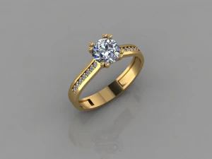 gc gold t009- diamond set 3D Print Model
