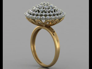 GC ゴールド t010- ダイヤモンド セット 3Dプリントモデル