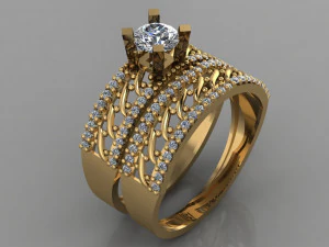 gc gold t012- diamond ring 3D Print Model