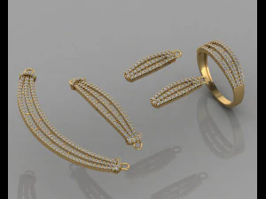 gc gold ss001 - diamond set small set 3D Print Model