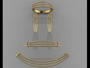 gc gold ss001 - diamond set small set 3D Print Model
