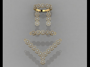 gc gold ss005- diamond set small set 3D Принт Модель