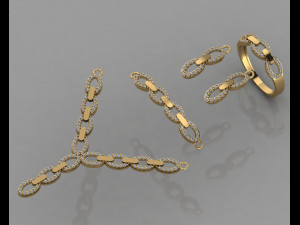 gc gold ss007- diamond set small set 3D Print Model