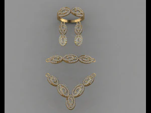 GC Gold ss008-маленький набор бриллиантов 3D Принт Модель