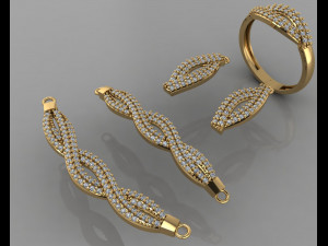 gc gold ss009- diamond set small set 3D Print Model