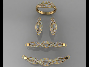 gc gold ss009- diamond set small set Modelo de Impressão 3D