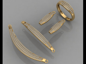 gc gold ss010 - diamond set small set 3D Print Model