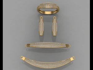 gc gold ss010 - diamond set small set 3D Print Model