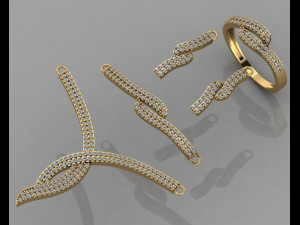 gc gold ss011- diamond set small set Model Cetak 3D