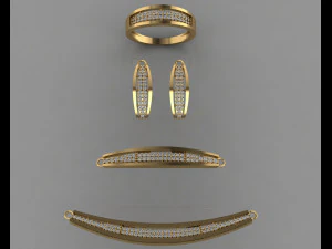 gc gold ss012- diamond set small set 3D Print Model