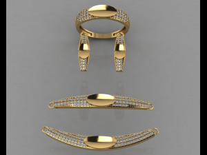 gc gold ss014- diamond set small set 3D 프린트 모델