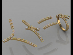 gc gold ss015 - diamond set small set 3D Print Model