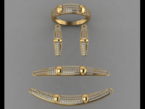 gc oro ss016- set piccolo di diamanti Modello di stampa 3D