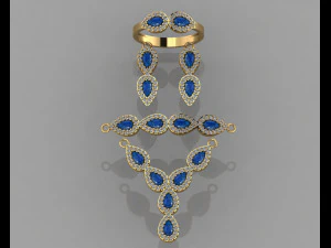 gc gold ss018- diamond set small set 3D Print Model