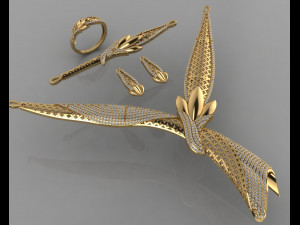 gc gold s001 - diamond set 3Dプリントモデル