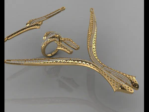 gc gold s003- conjunto de diamantes Modelo de Impressão 3D