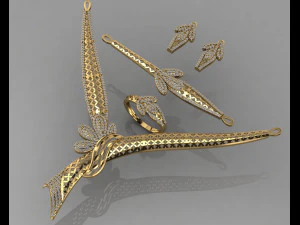 gc gold s004 - conjunto de diamantes Modelo de Impressão 3D